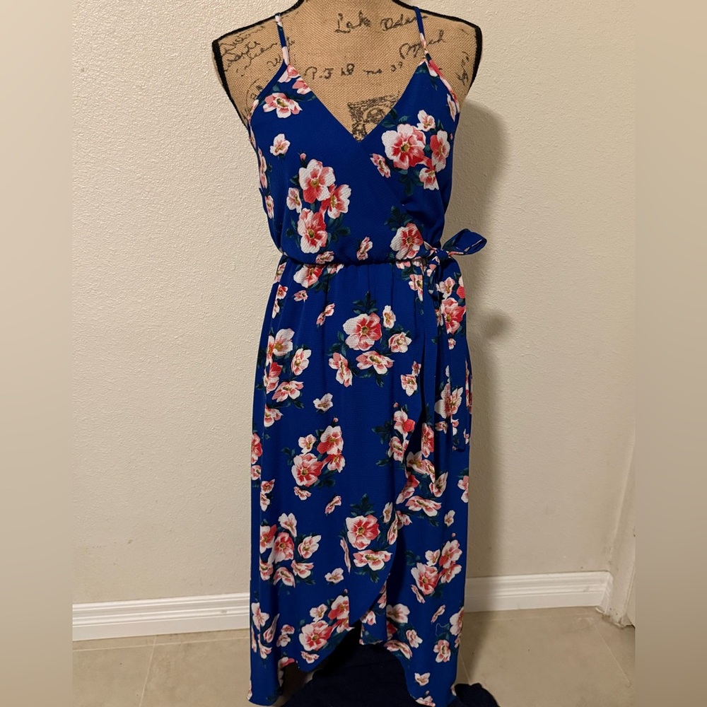 Dream of Me Floral Blue Dress